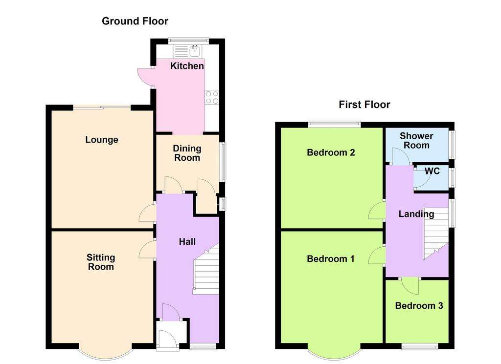 3 bedroom semi-detached house for sale - floorplan