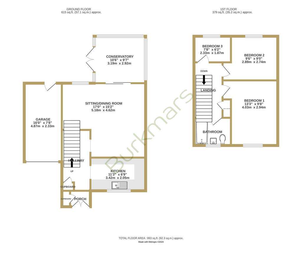 3 bedroom link-detached house for sale - floorplan