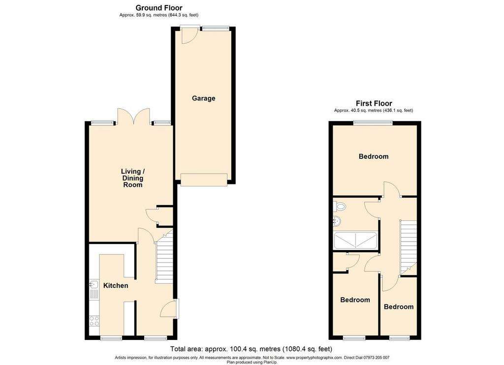 3 bedroom semi-detached house for sale - floorplan