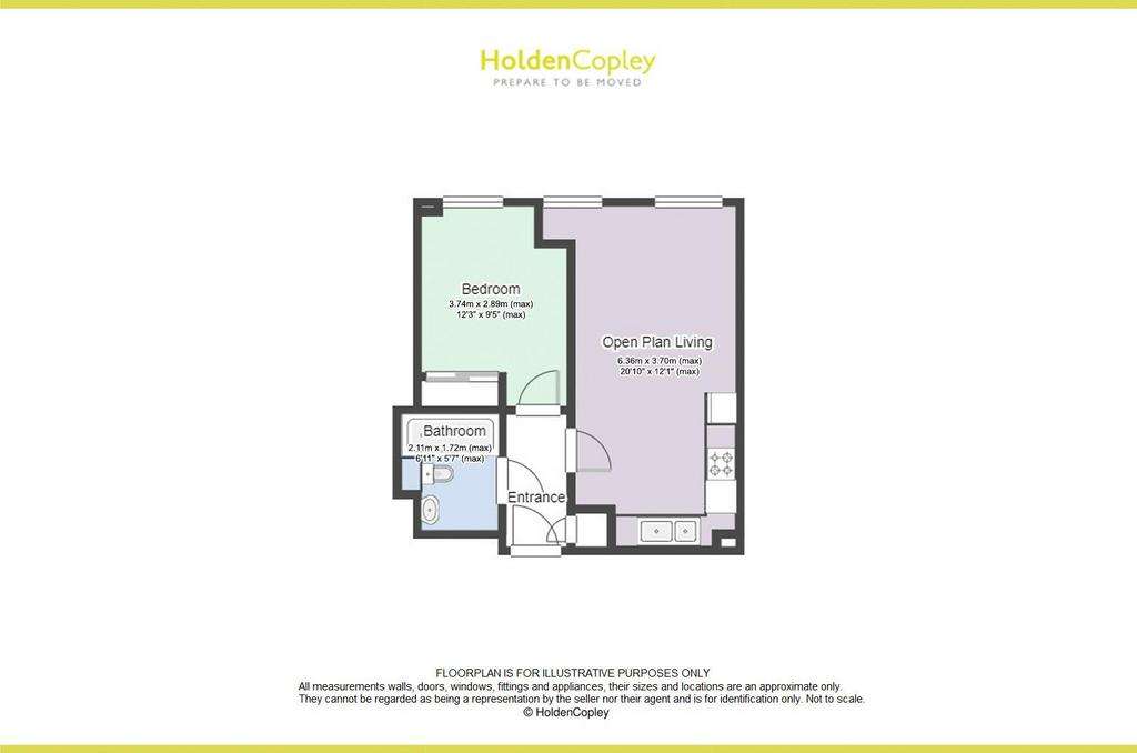 1 bedroom flat for sale - floorplan