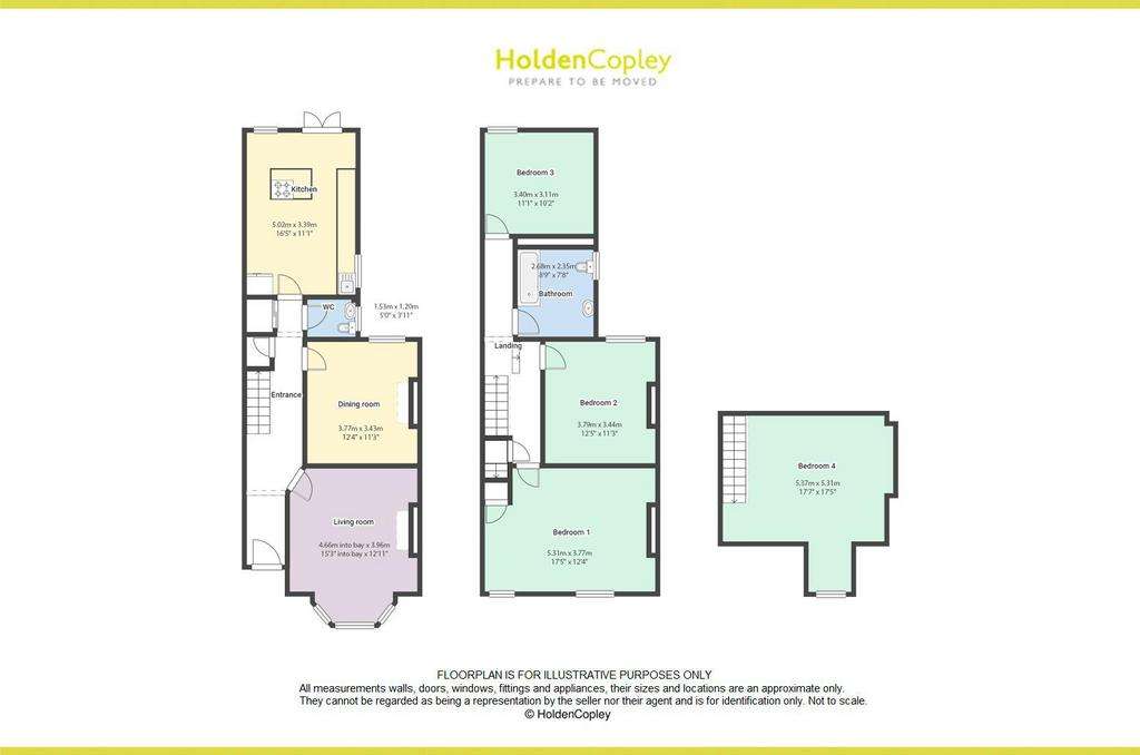 3 bedroom semi-detached house for sale - floorplan