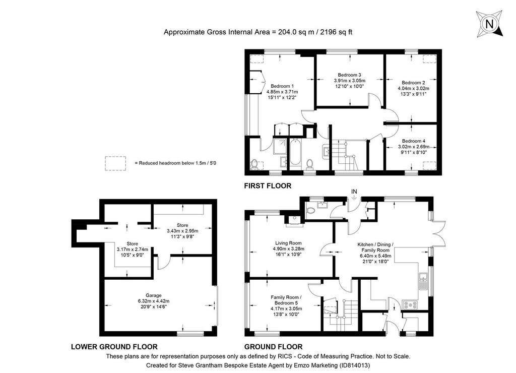 5 bedroom detached house for sale - floorplan