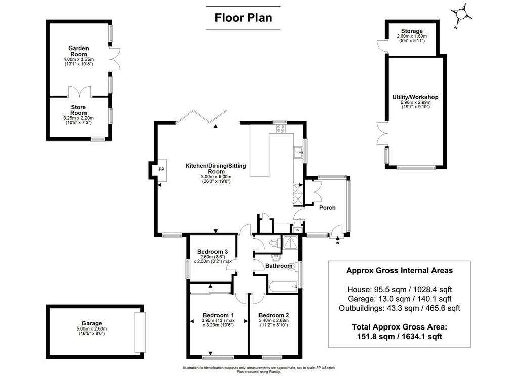 3 bedroom detached house for sale - floorplan