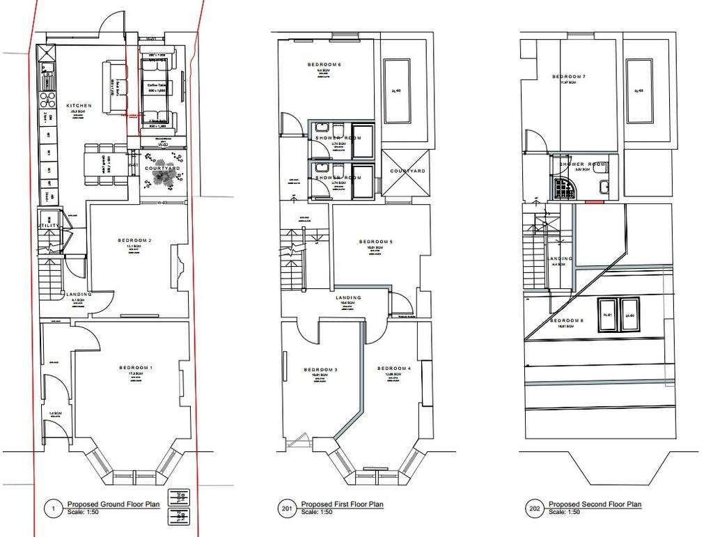 8 bedroom terraced house to rent - floorplan