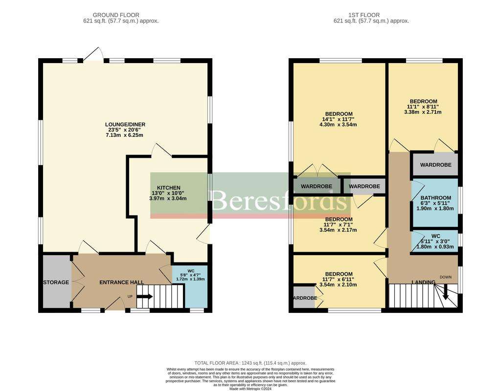 4 bedroom detached house for sale - floorplan