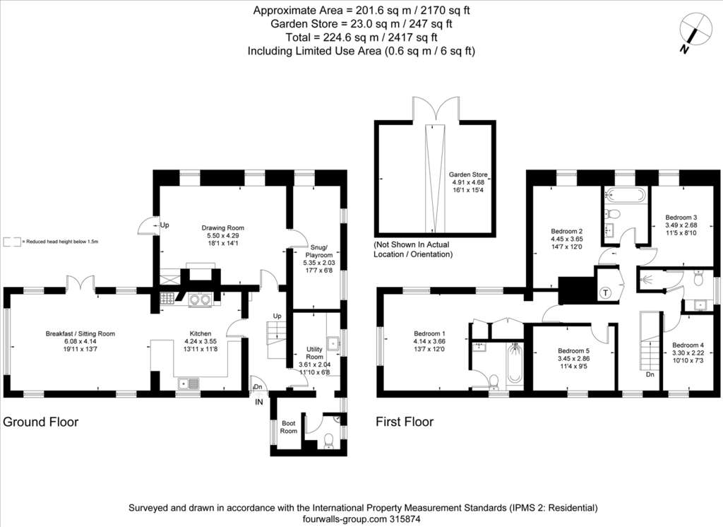 5 bedroom detached house for sale - floorplan