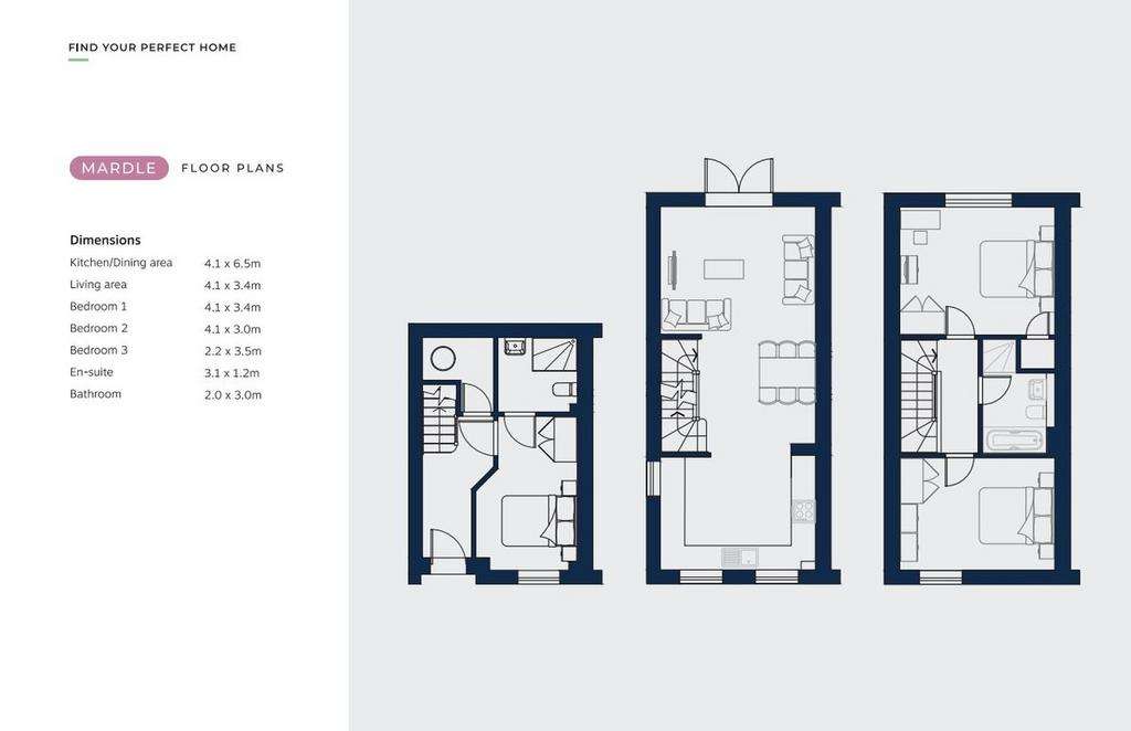 3 bedroom end of terrace house to rent - floorplan