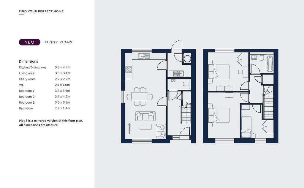 3 bedroom semi-detached house to rent - floorplan