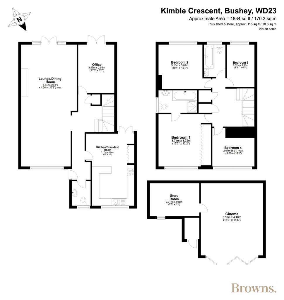 4 bedroom detached house for sale - floorplan