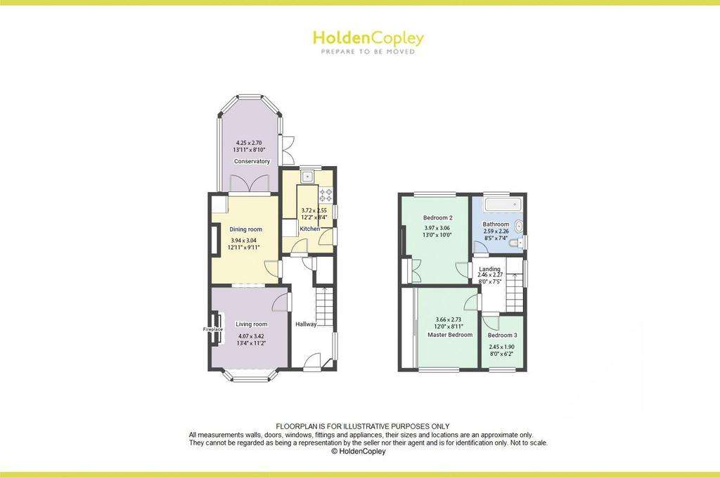 3 bedroom semi-detached house for sale - floorplan