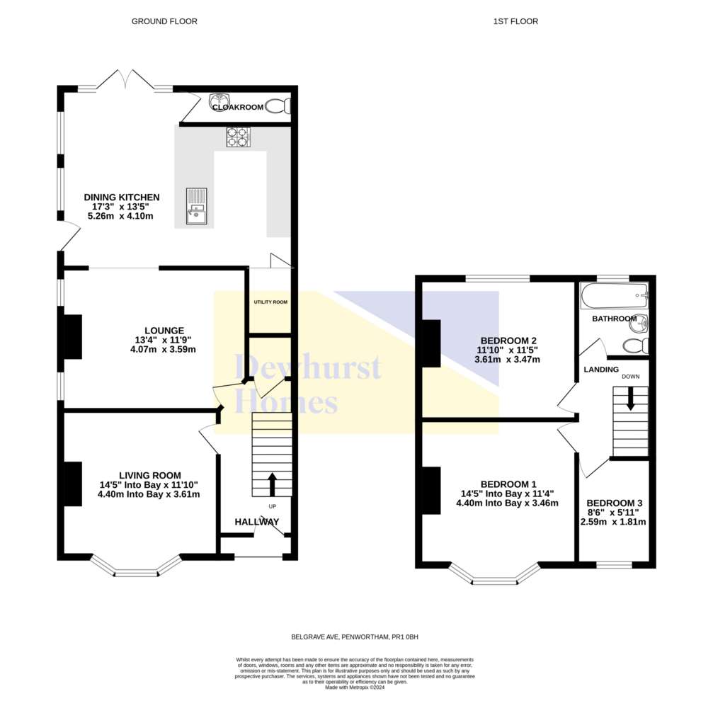 3 bedroom semi-detached house for sale - floorplan