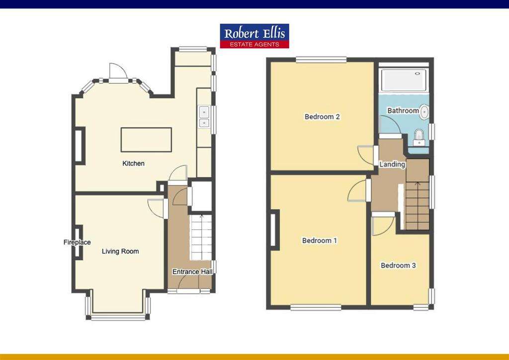 3 bedroom semi-detached house for sale - floorplan