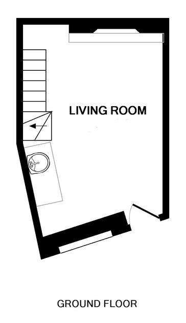 1 bedroom cottage for sale - floorplan