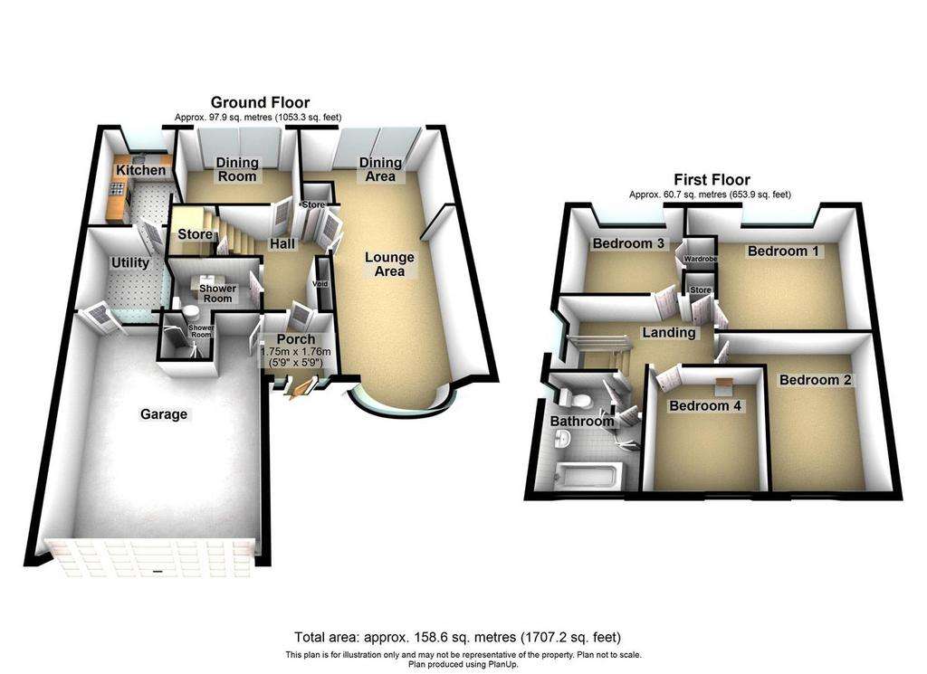 4 bedroom detached house for sale - floorplan